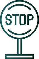 Stop Vector Icon Design