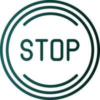Stop Vector Icon Design