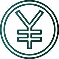 yen vector icono diseño
