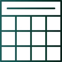 Table Grid Vector Icon Design