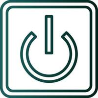 Power Button Off Vector Icon Design