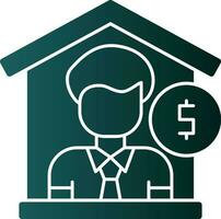 Estate Agent Vector Icon Design