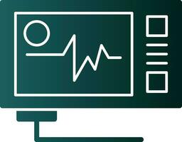 Ecg reading Vector Icon Design