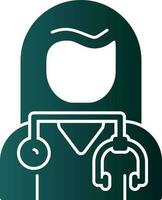 Woman doctor Vector Icon Design