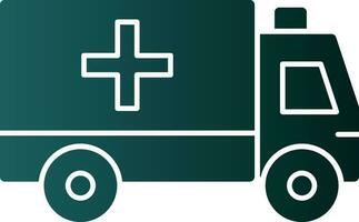 Ambulance Vector Icon Design