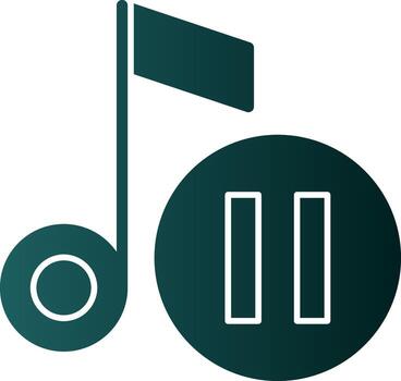 Pause button Vector Icon Design