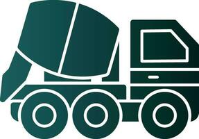 Concrete mixer Vector Icon Design