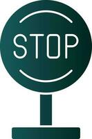 Stop Vector Icon Design