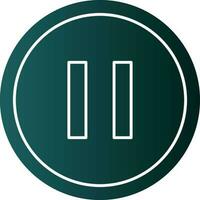 Pause Vector Icon Design