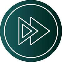 Fast Forward Vector Icon Design