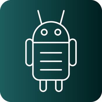 androide personaje vector icono diseño