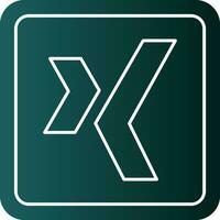 Xing Logo Vector Icon Design