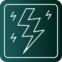 Lightning Bolt Vector Icon Design