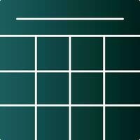Table Grid Vector Icon Design