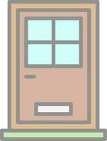 Front Door Vector Icon Design