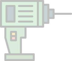 Drill Machine Vector Icon Design