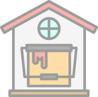 casa pintar vector icono diseño