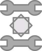 spanner Vector Icon Design