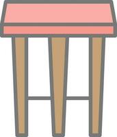 Stool Vector Icon Design