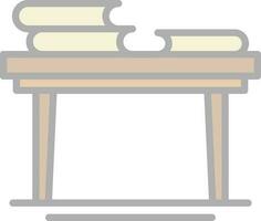 Book Table Vector Icon Design