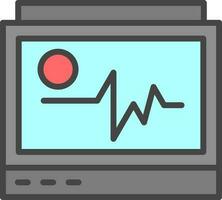 Ecg monitor Vector Icon Design