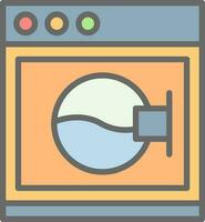 Washing Machine Vector Icon Design