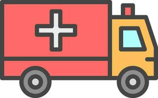 Ambulance Vector Icon Design