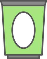 Dustbin Vector Icon Design