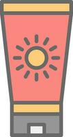 Sun block Vector Icon Design