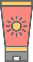 Sun block Vector Icon Design