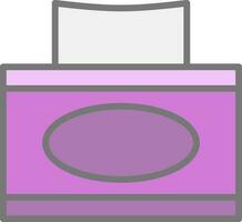 Tissue box Vector Icon Design