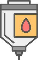 Blood bag Vector Icon Design