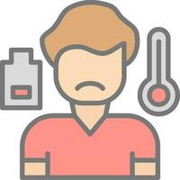 Sick boy Vector Icon Design