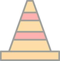 Traffic cone Vector Icon Design