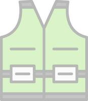 High visibility vest Vector Icon Design