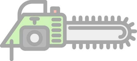 Chain saw Vector Icon Design