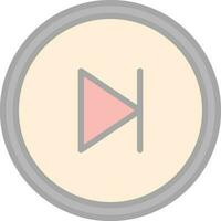 Skip Vector Icon Design