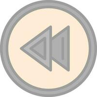 Rewind Vector Icon Design