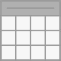 Table Grid Vector Icon Design