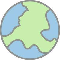 Earth Globe Vector Icon Design
