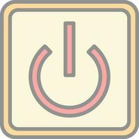 Power Button Off Vector Icon Design