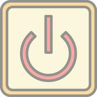 Power Button Off Vector Icon Design