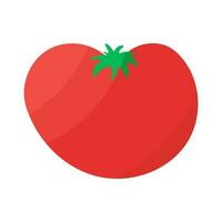 tomate rojo todo vegetal comida icono elemento vector