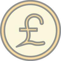 Pound Vector Icon Design