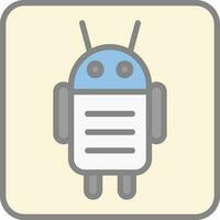 Android Character Vector Icon Design