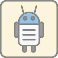 Android Character Vector Icon Design