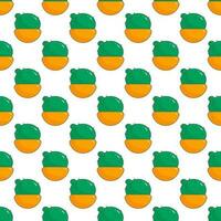 cactus needle pot green yellow pattern textile vector