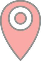 Pin point Vector Icon Design