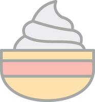 Cream Vector Icon Design