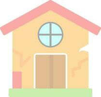 Damage House Vector Icon Design